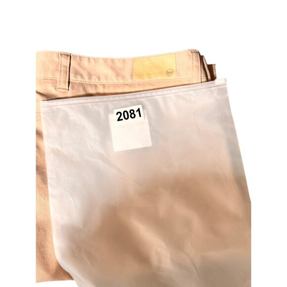 Peter Millar mens golf pants size 38 x 32 khaki performance chino - Picture 15 of 16